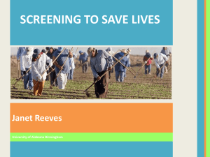 “Screening to Save Lives” Presentation