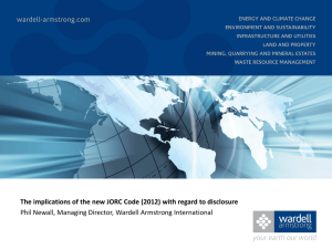 JORC Code - MINEX Central Asia 2014. Mining and Exploration