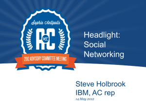 Social-ibm-ac2012 - World Wide Web Consortium