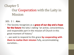 Cooperation with Laity
