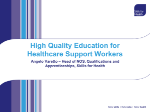 Healthcare Support Worker Education: Quality & Skills