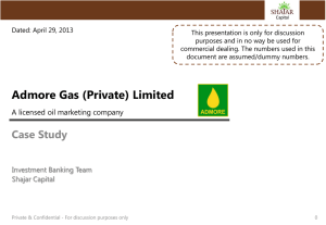 Admore Gas, Mr. Ashar Saeed
