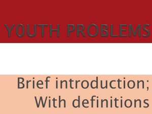 Youth Challenges and solutions
