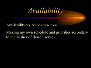 Availability