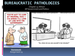 Bureaucratic Pathologies: AP Government Presentation