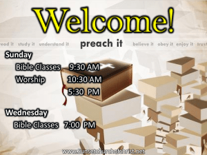 The Christian Atheist - Sunset church of Christ