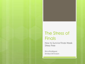Finals Week Stress: A Survival Guide for College Students
