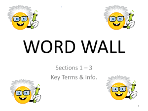 WORD WALL - Republic R
