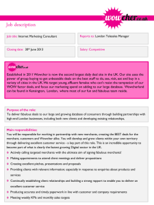 Telesales - Wowcher | Daily Deals