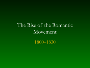 The Rise of the Romantic Movement