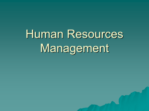 Human Resources Management: Job Analysis & Legal Compliance