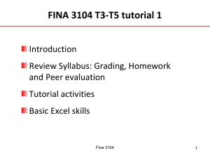 Tutorial 1