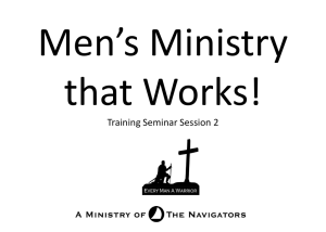 Men's Ministry Training: Every Man A Warrior Discipleship