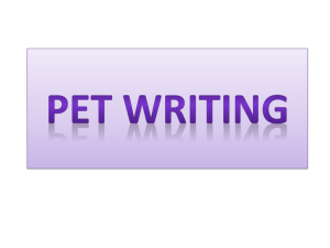 PET WRITING - sek-eso