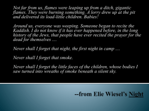 --from Elie Wiesel*s Night