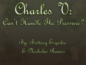 Charles V ppt final - sandestrange