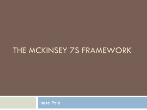 The McKinsey 7S Framework