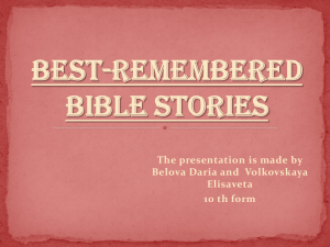 Best-remembered Bible Stories