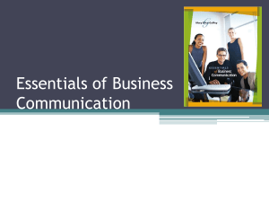 Essentials of Business Communication