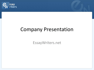 Company Presentation