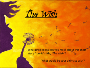 The Wish: Roald Dahl Worksheet - Prediction & Analysis