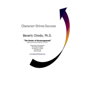 Character-Driven Success