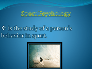 Sport Psychology: Motivation, Mental Skills & Self-Efficacy