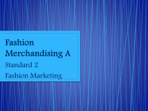 Fashion Merchandising A