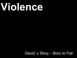 David`s story: Born to fail – The perfect storm`