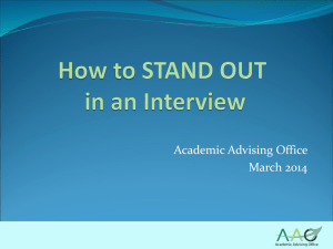 How to STAND OUT in an Interview