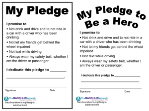 Safe Driving Pledge: Commit to Responsible Driving