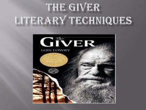 The Giver - Hamilton Township Schools
