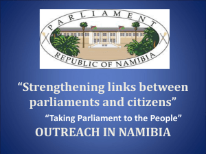 OUTREACH IN NAMIBIA