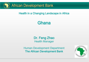 THE AFRICAN DEVELOPMENT BANK (ADB)