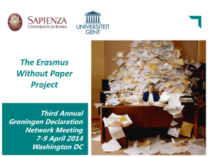 EWP Washington - Groningen Declaration