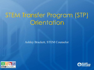 STEM Transfer Orientation