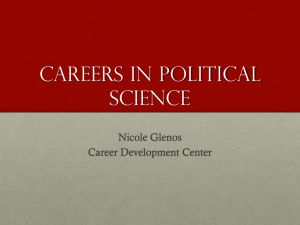 Careers in Political Science