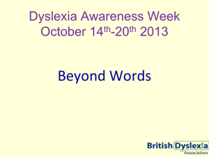 Dyslexia Awareness Week Presentation File