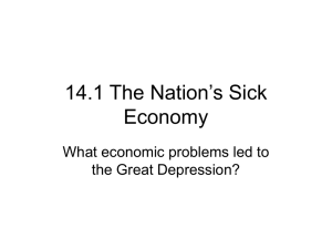 14.1 The Nation`s Sick Economy