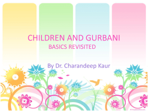 children and gurbani