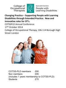 COTSSPLD Conference Application form 2014