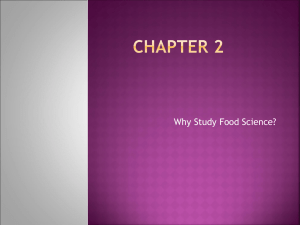 Why Study Food Science? Careers, Health, Environment