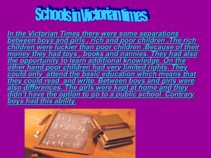 Schools in Victorian Times
