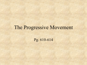 The Progressive Movement Power Point