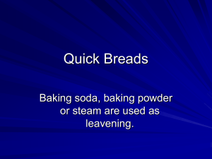Quick breads - Marblehead High School