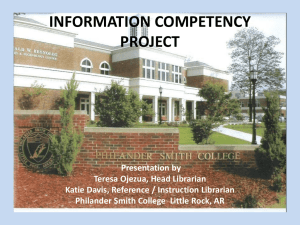 INFORMATION COMPETENCY PROJECT