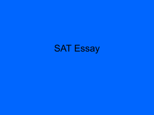 SAT Essay