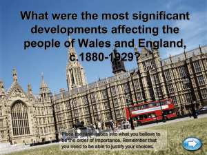 What were the main developments 1880-1929