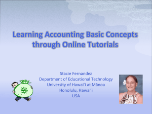 Learning Accoun rough Online Tutorials