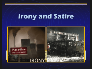 Irony/Satire - District 158